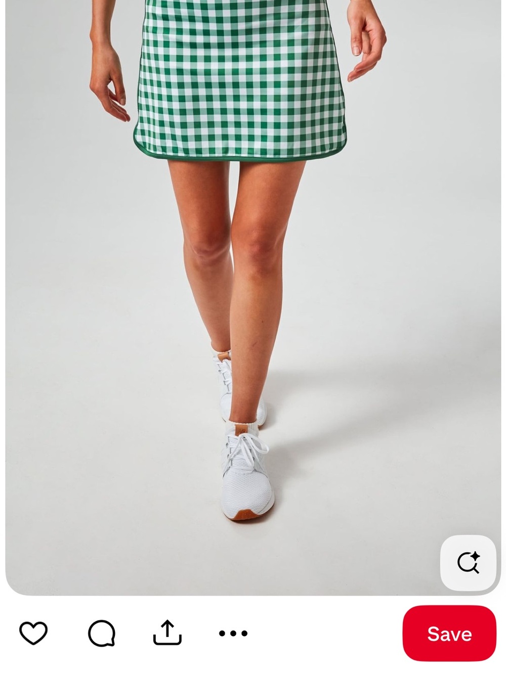 J Crew Green Gingham Mini Skirt - Classic Check Pattern